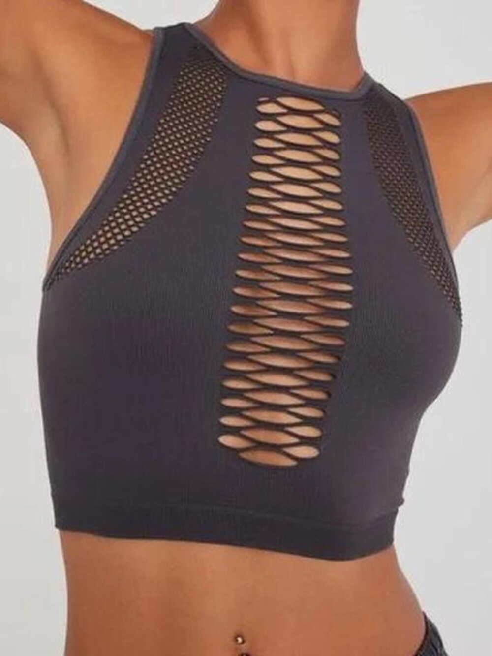 Garage seamless cutout tank top